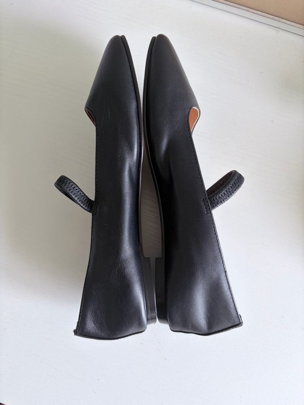 Madewell The Greta Black Square-Toe Mary Jane Flats - Picture 4 of 6